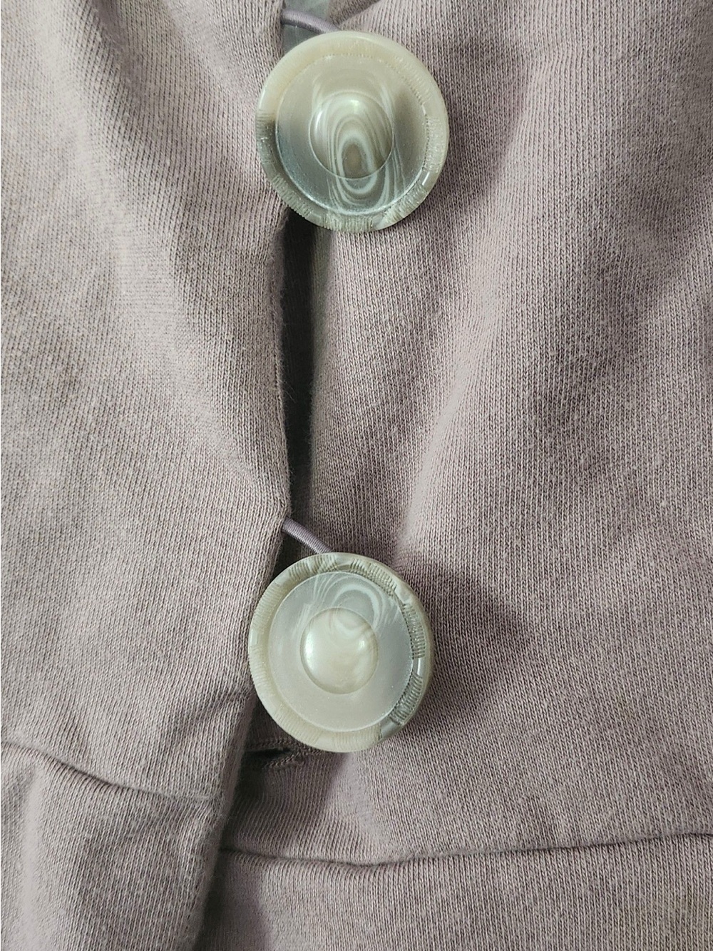Allihop Women’s Anthropologie Peplum cotton hooded Peacoat Jacket Mauve medium - Picture 3 of 3